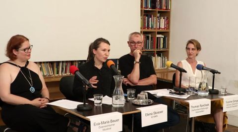 Fair Pay Zwischenbilanz mit Eva Maria Bauer, Elena Stoisser, Thomas Randisek und Yvonne Gimpel.